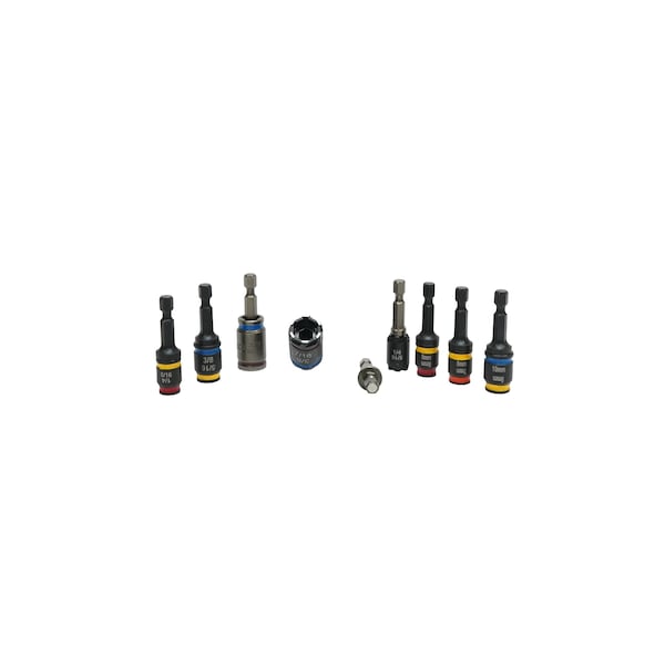 2 in. C-RHEX Cleanable, reversible, and Sawtooth Magnetic Hex Driver, 8 Piece Set